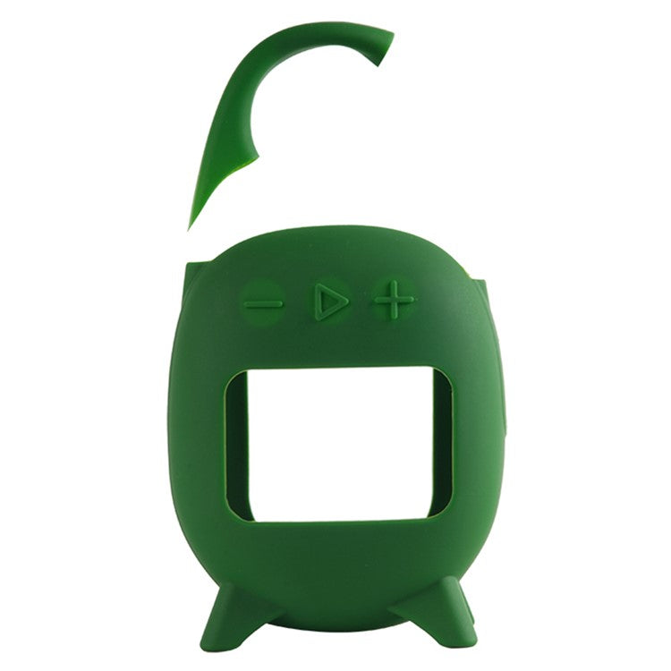 For JBL Clip 5 Portable Speaker Sleeve Anti-Collision Silicone Case Cover - Army Green