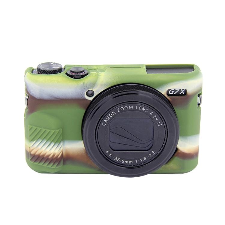 PULUZ Soft Silicone Protective Case for Canon EOS G7 X Mark II (Coffee)