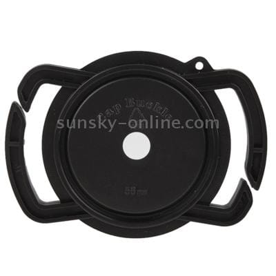 52-67mm / 58mm Center Pinch Camera Lens Cap (Black)