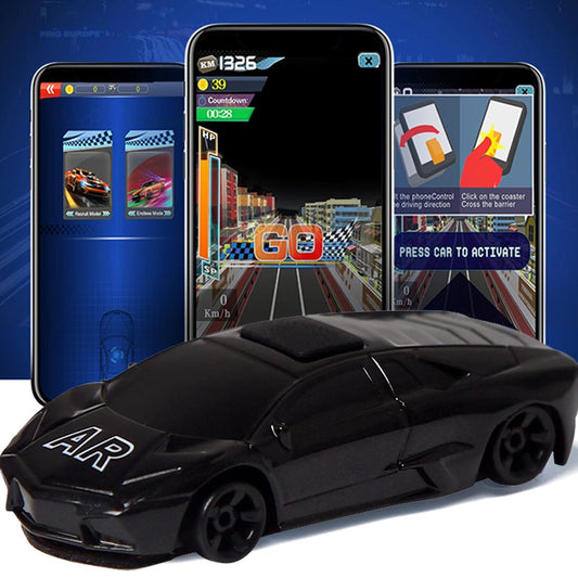 Mini Man-machine Interaction Hello AR Car, Virtuality and Reality Interaction AR Gaming Equipment (Black)