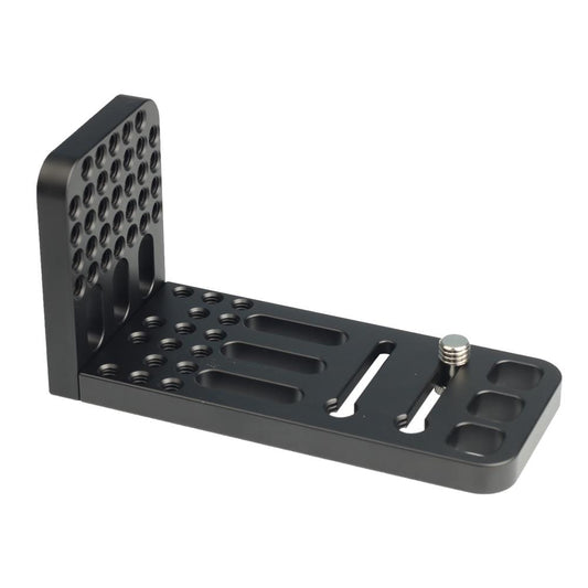 130A Universal 1/4 inch Vertical Shoot Quick Release L Plate Bracket Base Holder (Black)