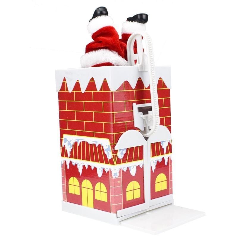 Climbing Wall Climbing Chimney Santa Doll with Music Electric Toy Christmas Gifts
