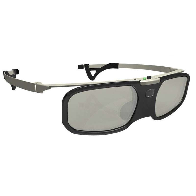 Bluetooth Active Shutter 3D Glasses+Myopia Clip for Samsung Sony W807C LG 3D TV EPSON projector TW5200/5210/5300/5350/2030 (Black)
