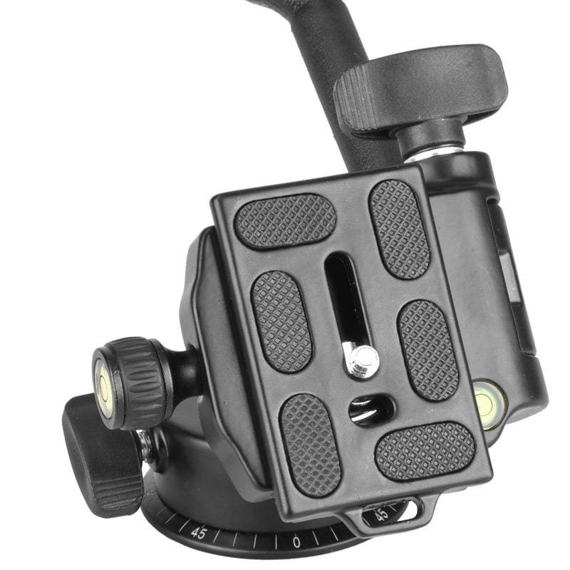 Q08 Three-Dimensional Damping 360 Degree Panorama Scale Leveling Metal Tripod Heads