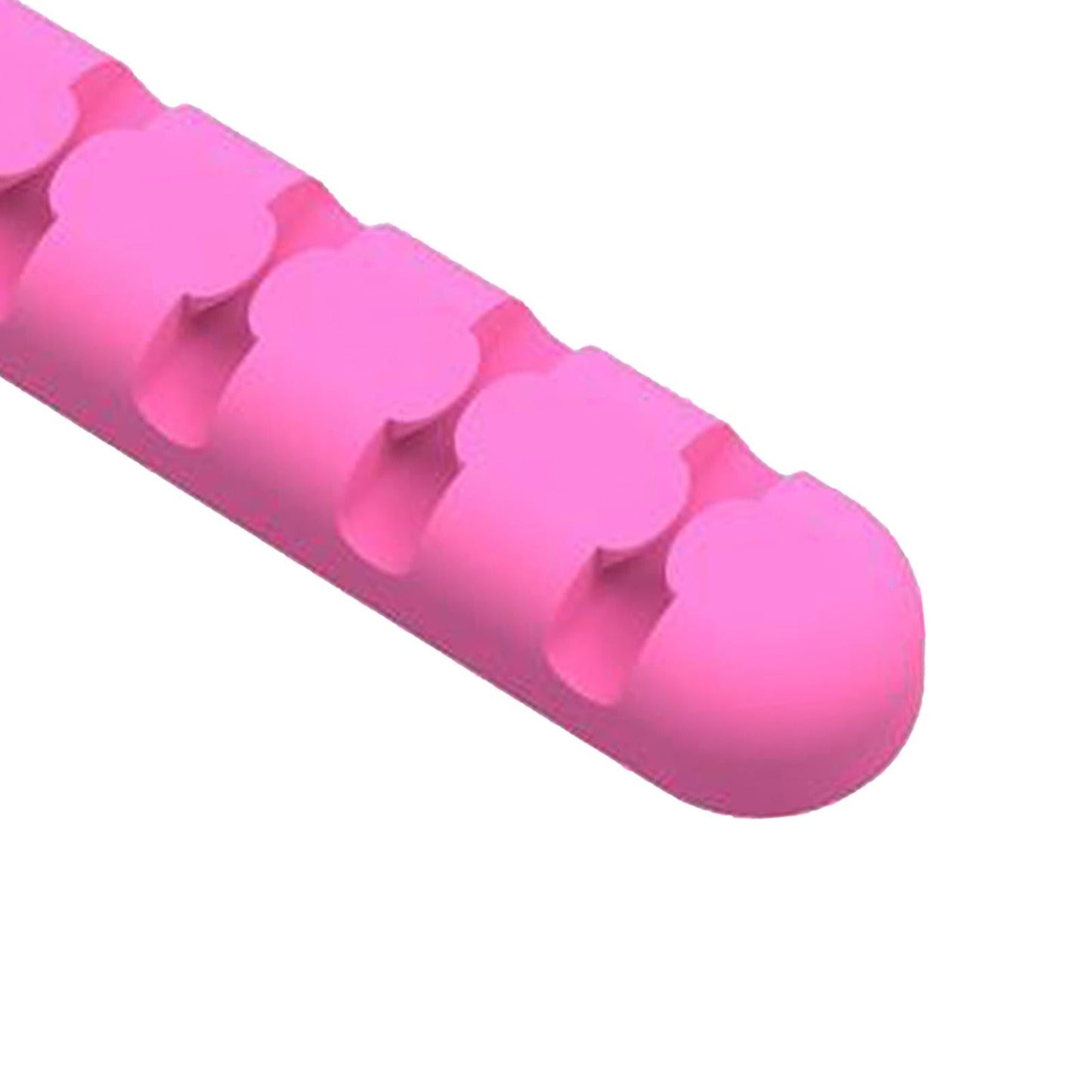 Silicone Adhesive Charging Cable Management Clips Holder Organizer Rosy