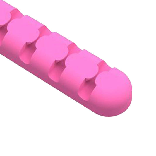 Silicone Adhesive Charging Cable Management Clips Holder Organizer Rosy