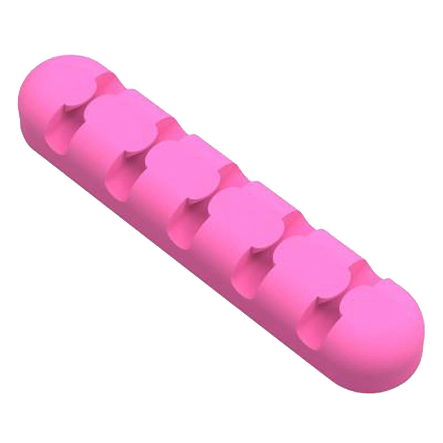 Silicone Adhesive Charging Cable Management Clips Holder Organizer Rosy