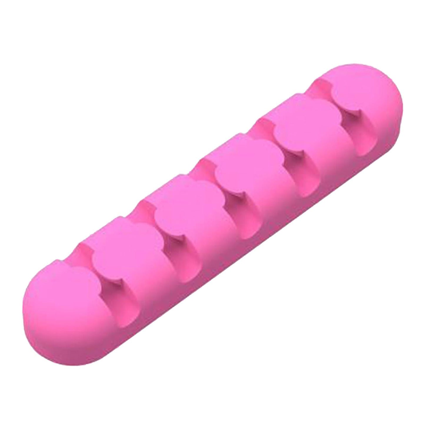 Silicone Adhesive Charging Cable Management Clips Holder Organizer Rosy