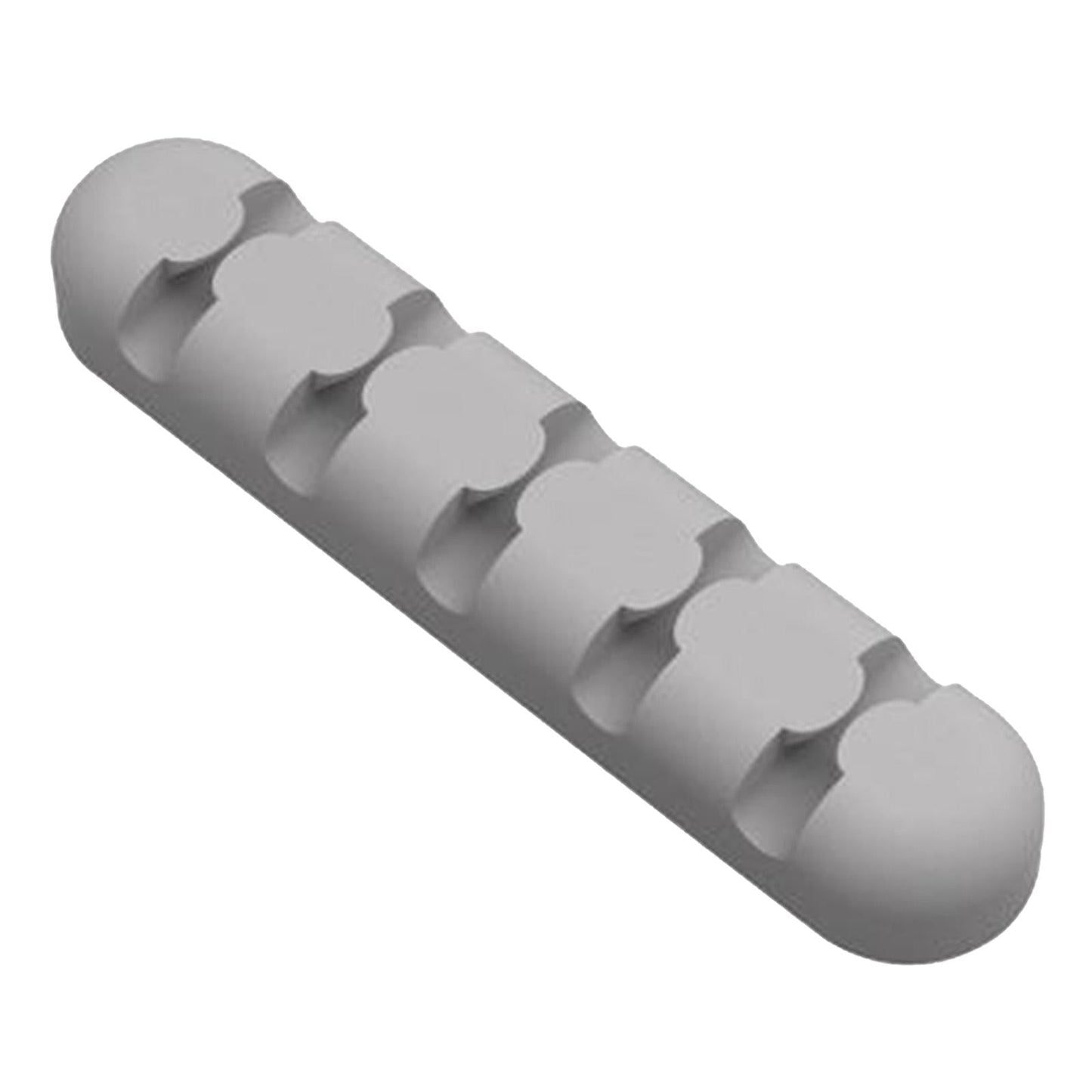 Silicone Adhesive Charging Cable Management Clips Holder Organizer Gray