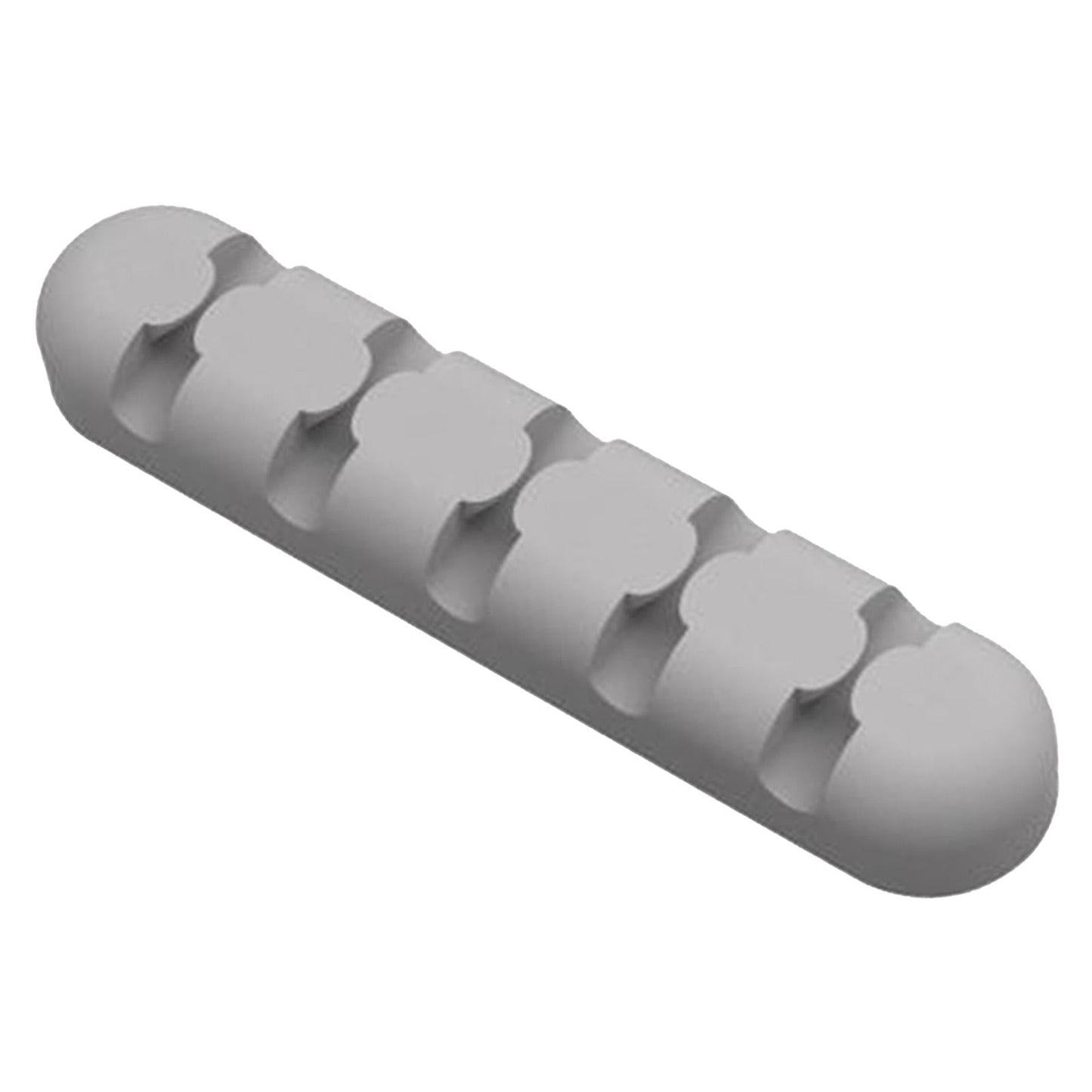 Silicone Adhesive Charging Cable Management Clips Holder Organizer Gray