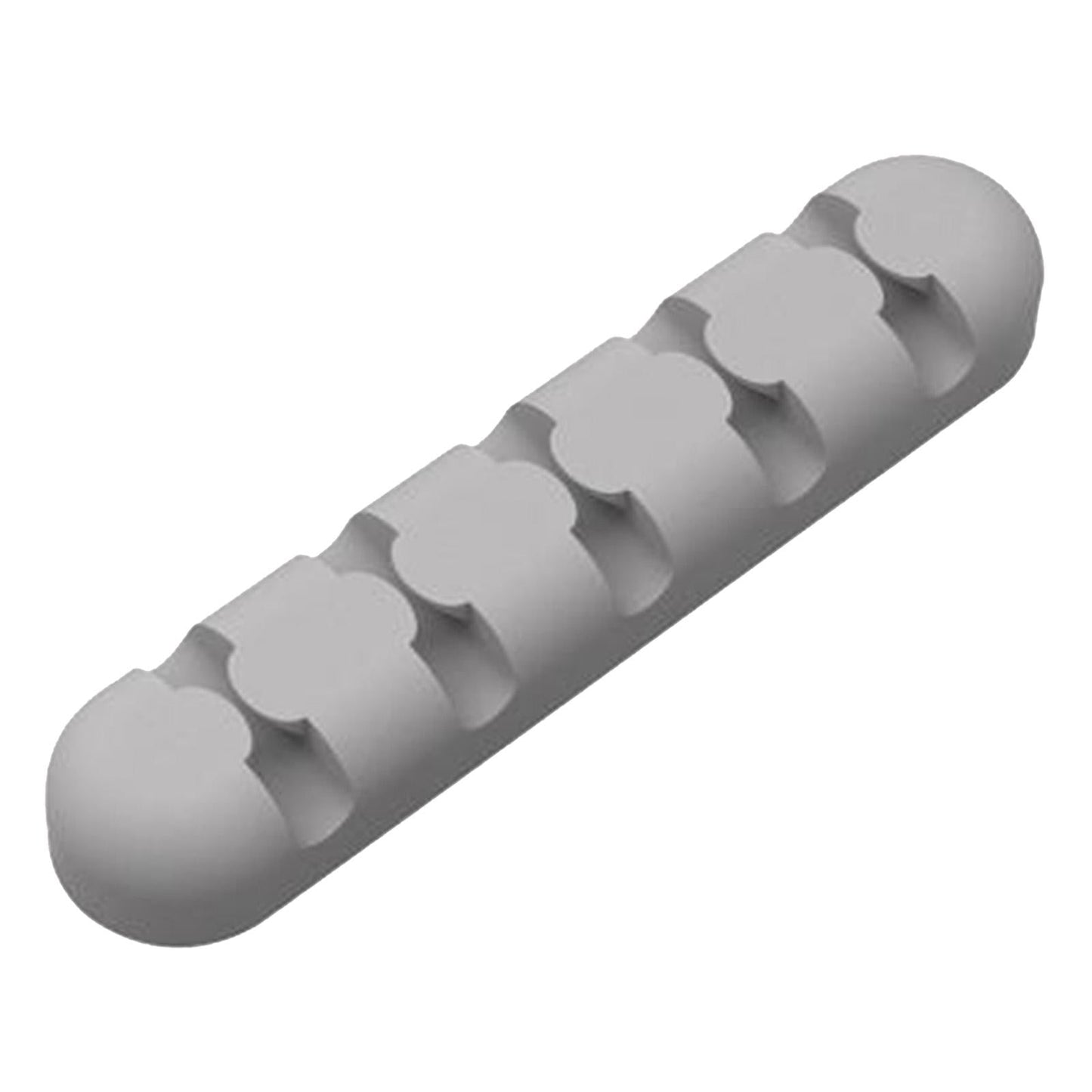 Silicone Adhesive Charging Cable Management Clips Holder Organizer Gray