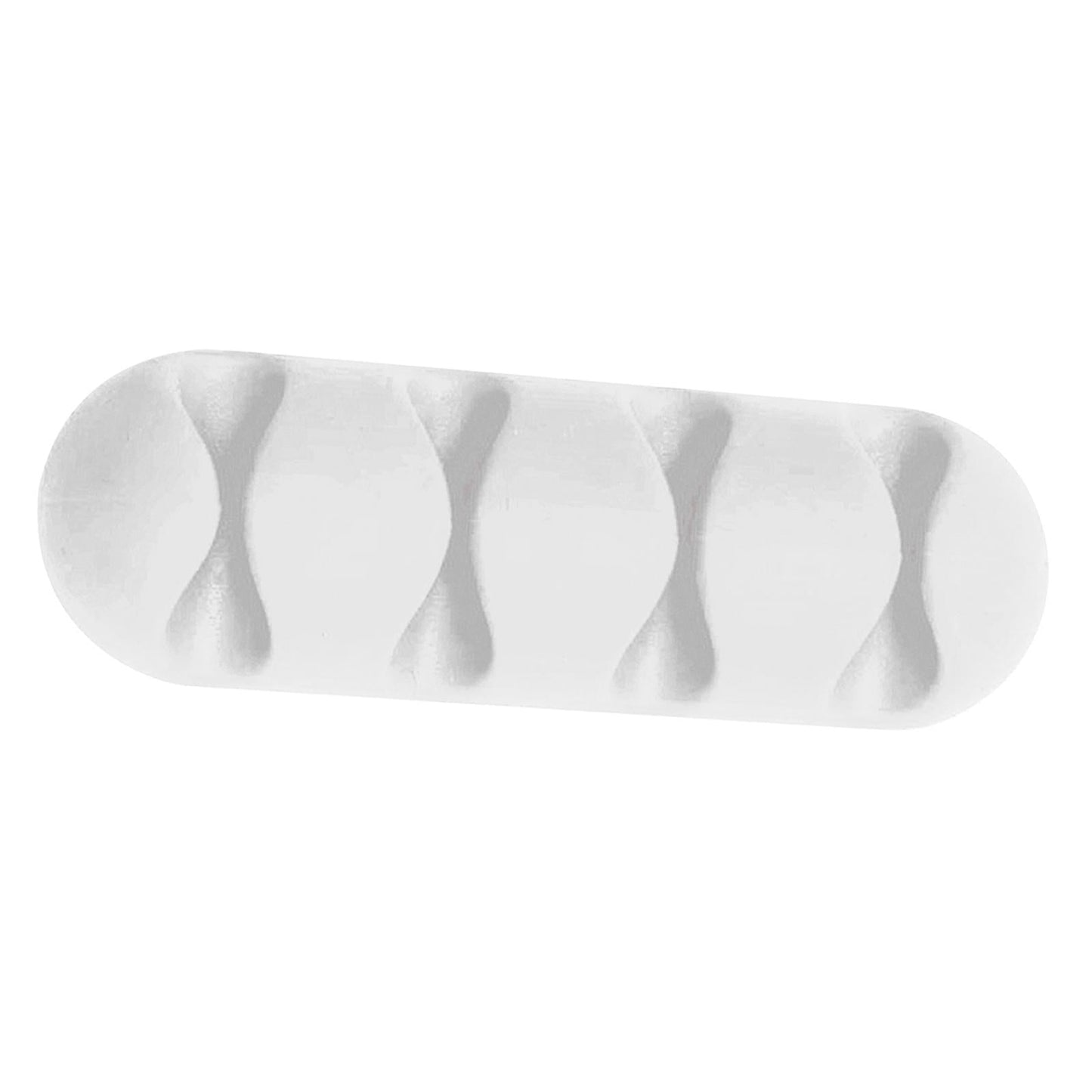 Cable Clips Multipurpose Cord Holder Earphone Wire Organizer White 4 Slots