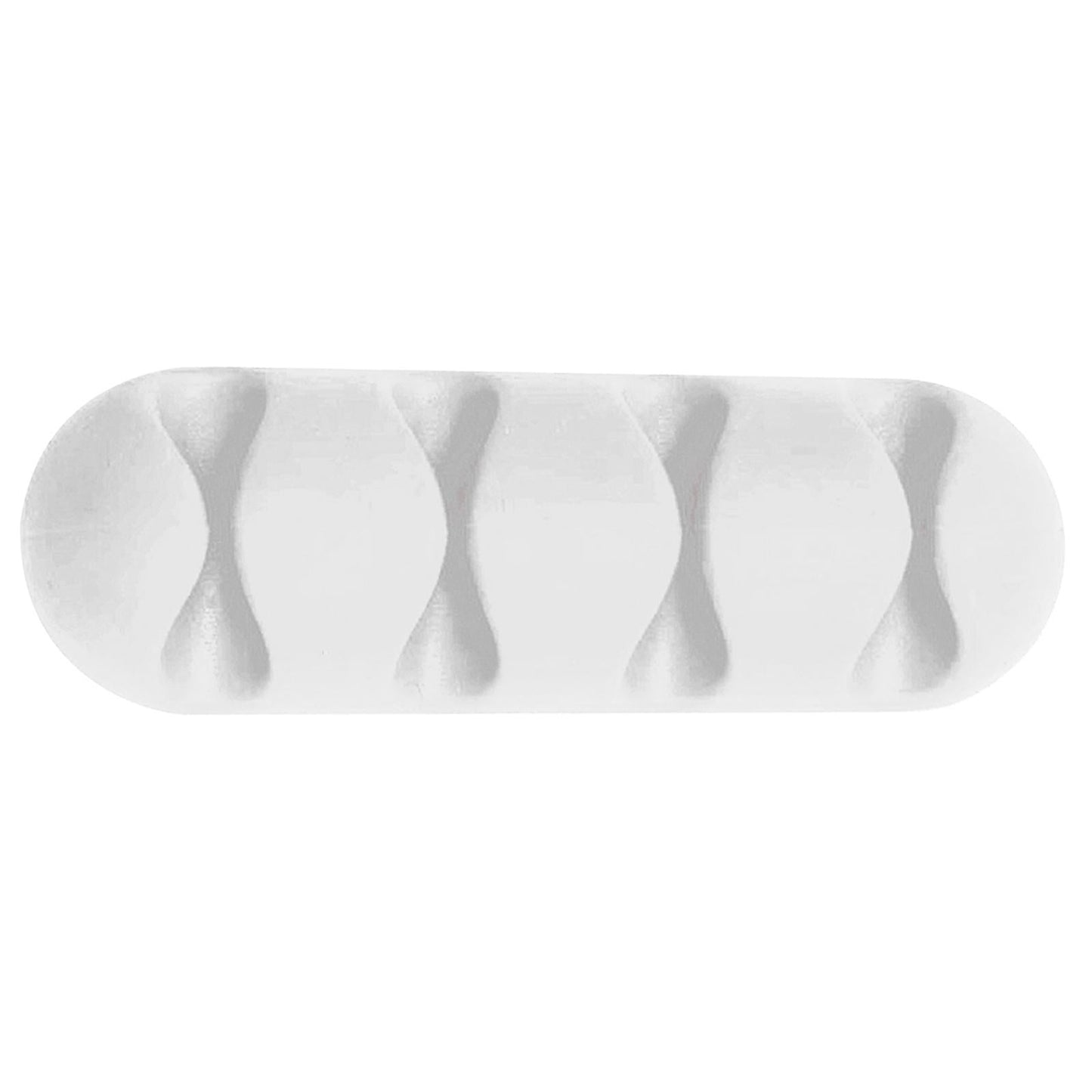 Cable Clips Multipurpose Cord Holder Earphone Wire Organizer White 4 Slots