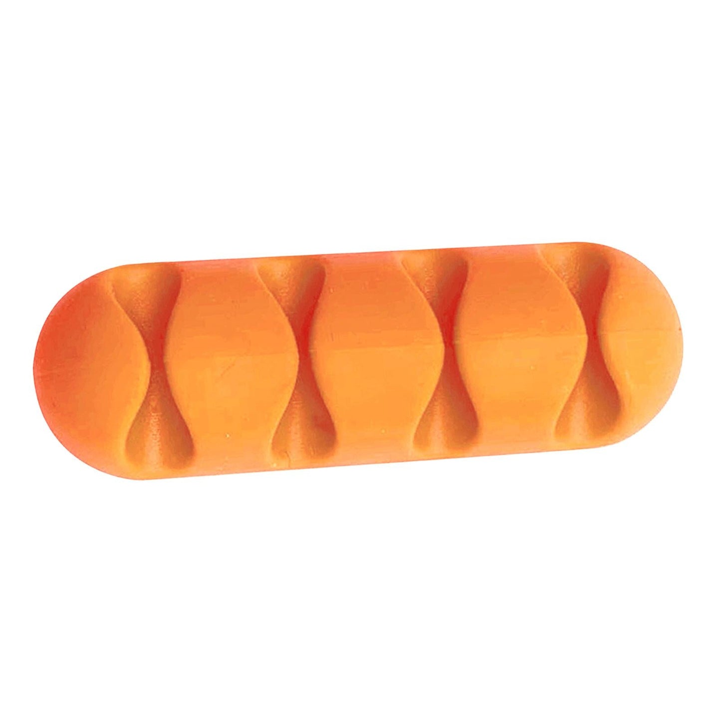 Cable Clips Multipurpose Cord Holder Earphone Wire Organizer Orange 4 Slots