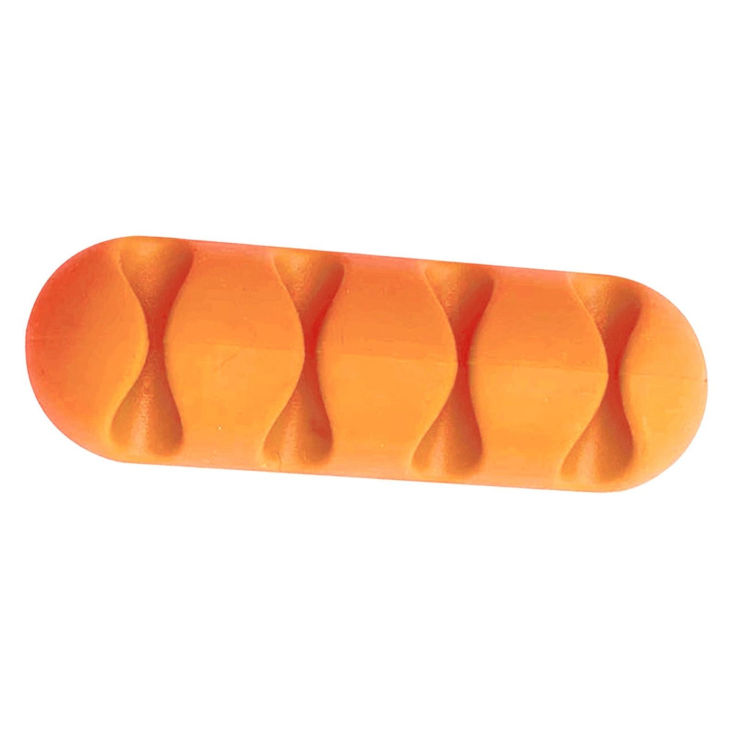Cable Clips Multipurpose Cord Holder Earphone Wire Organizer Orange 4 Slots