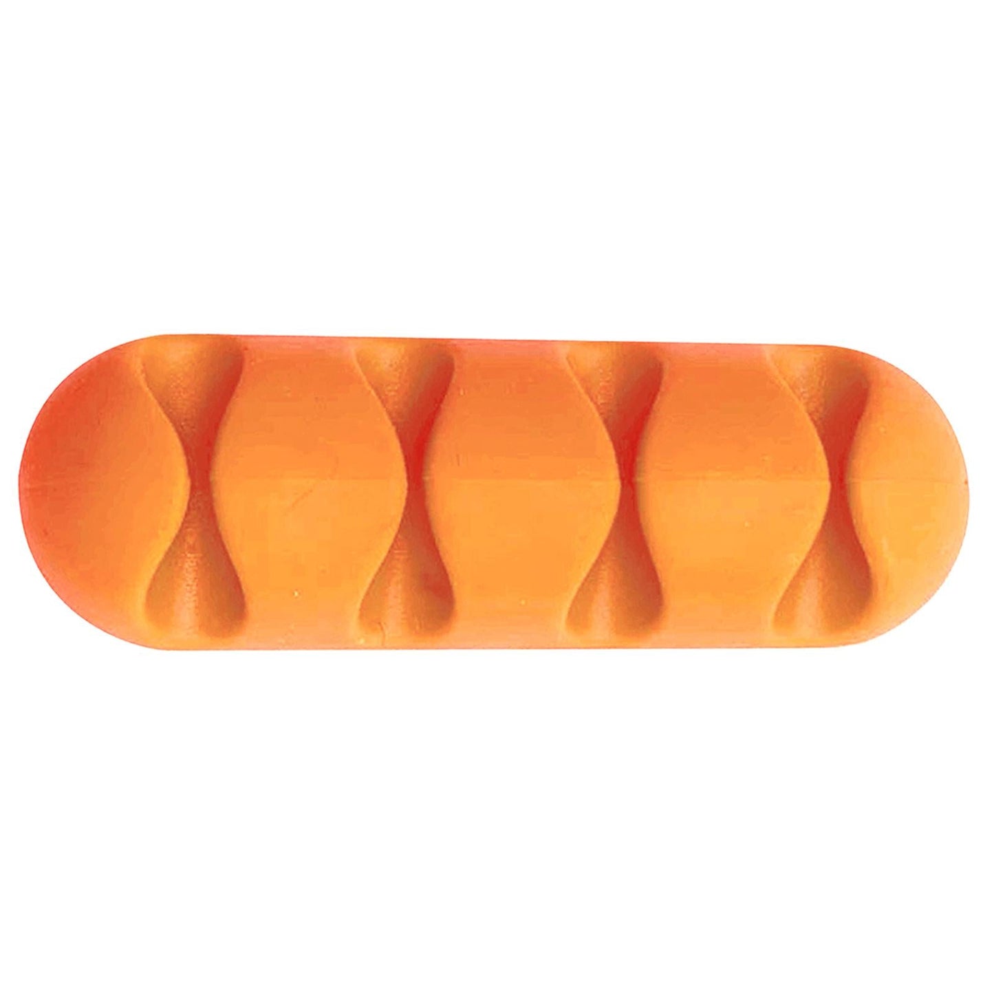 Cable Clips Multipurpose Cord Holder Earphone Wire Organizer Orange 4 Slots