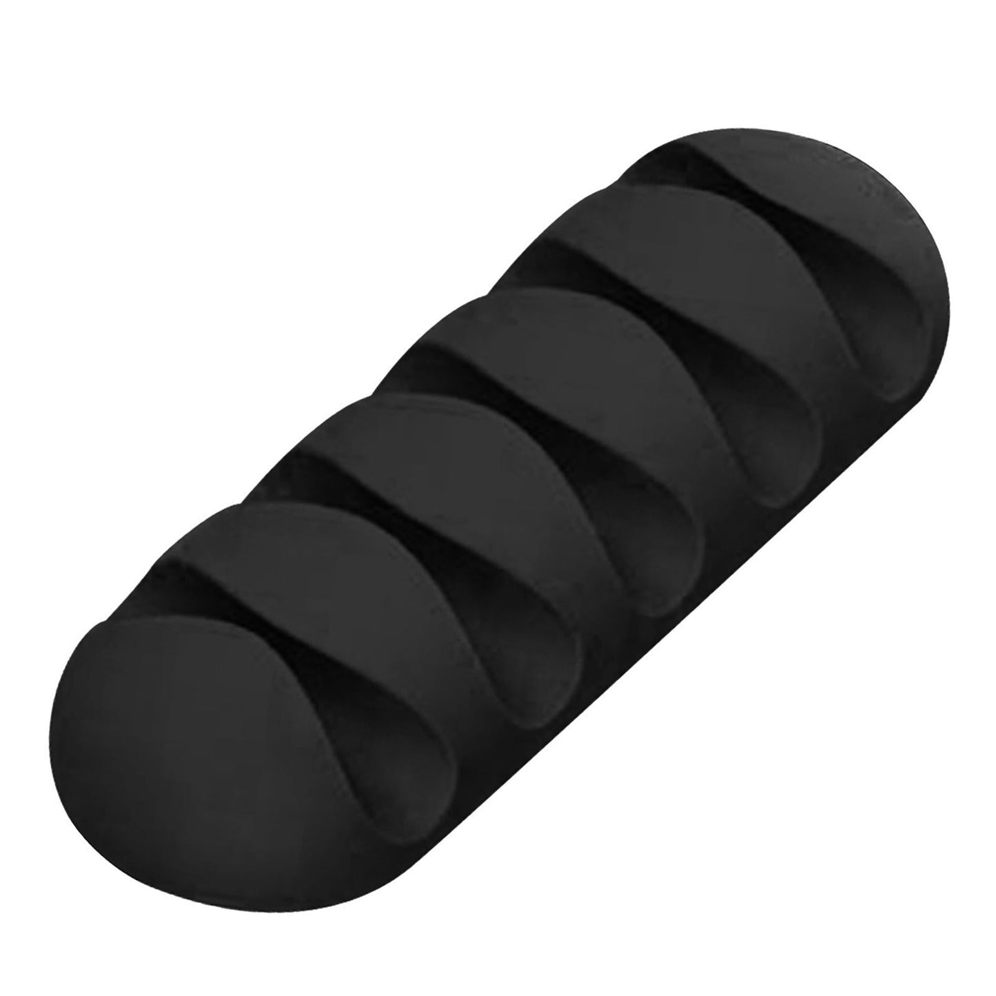 Cable Clips Multipurpose Cord Holder Earphone Wire Organizer Black 5 Slots