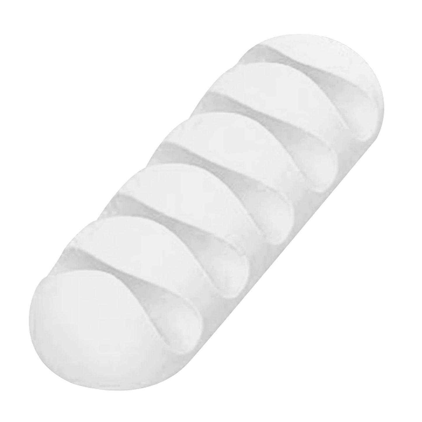 Cable Clips Multipurpose Cord Holder Earphone Wire Organizer White 5 Slots