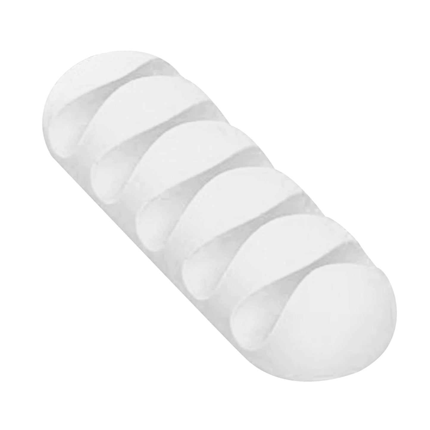 Cable Clips Multipurpose Cord Holder Earphone Wire Organizer White 5 Slots