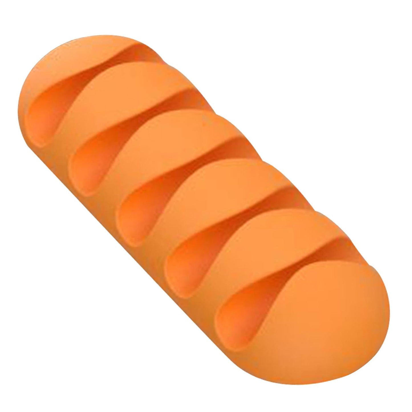 Cable Clips Multipurpose Cord Holder Earphone Wire Organizer Orange 5 Slots