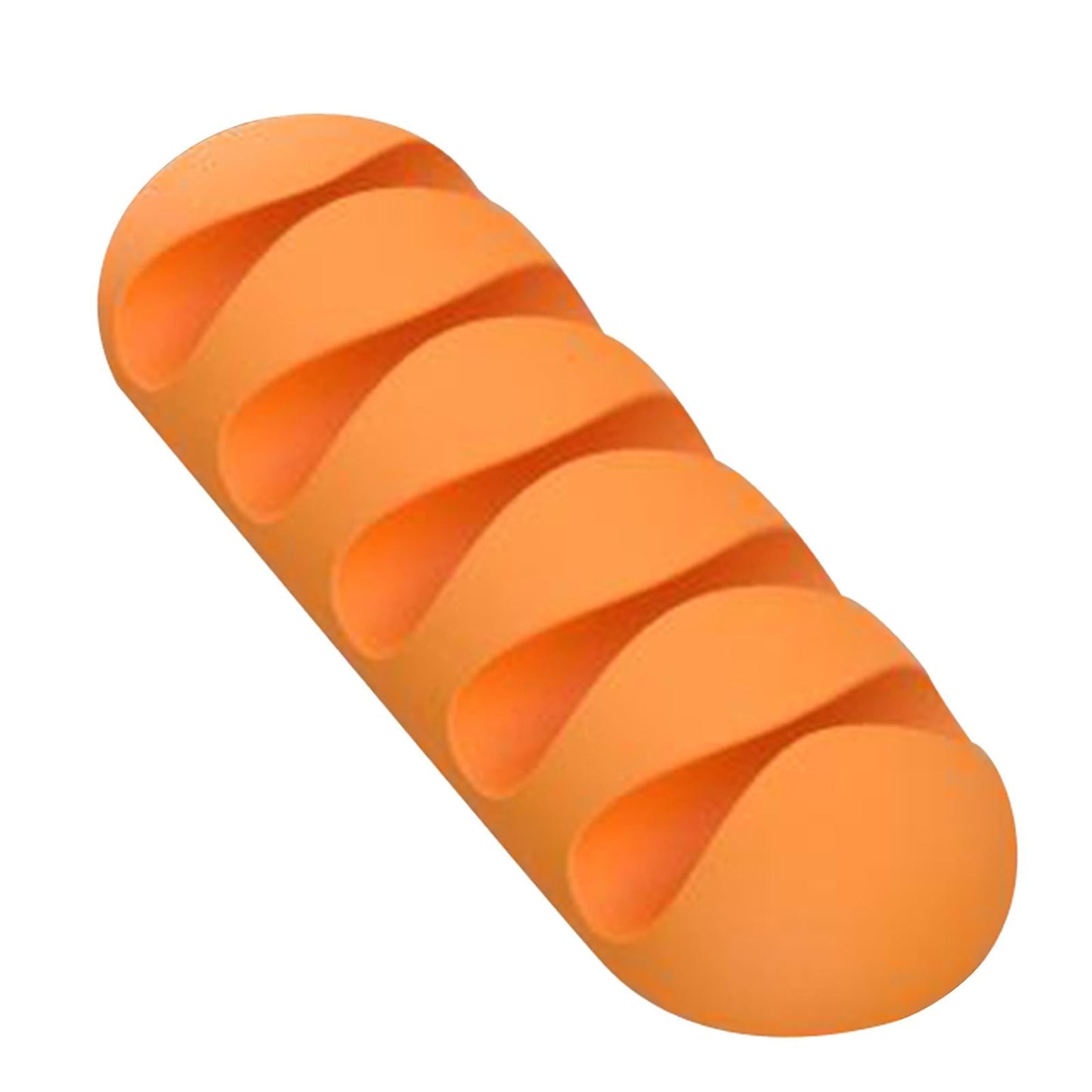 Cable Clips Multipurpose Cord Holder Earphone Wire Organizer Orange 5 Slots