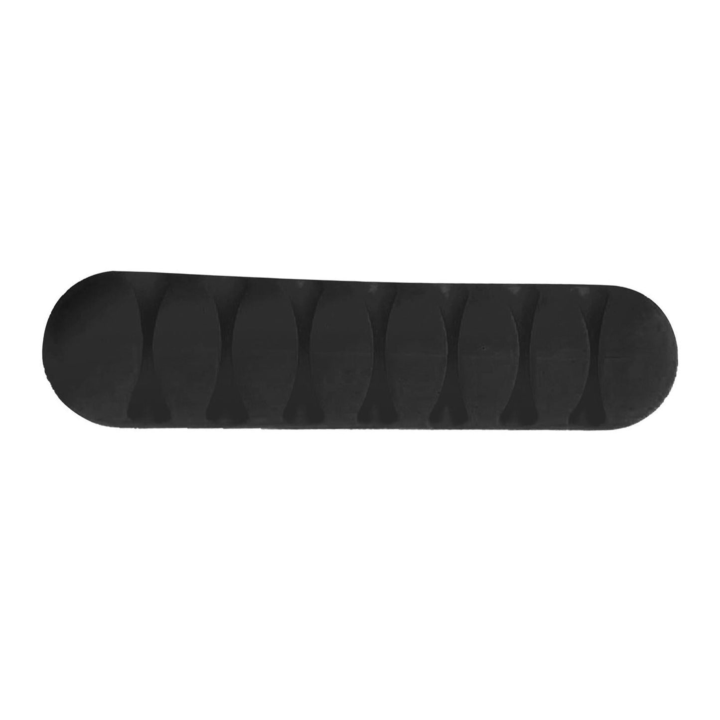 Cable Clips Multipurpose Cord Holder Earphone Wire Organizer Black 7 Slots