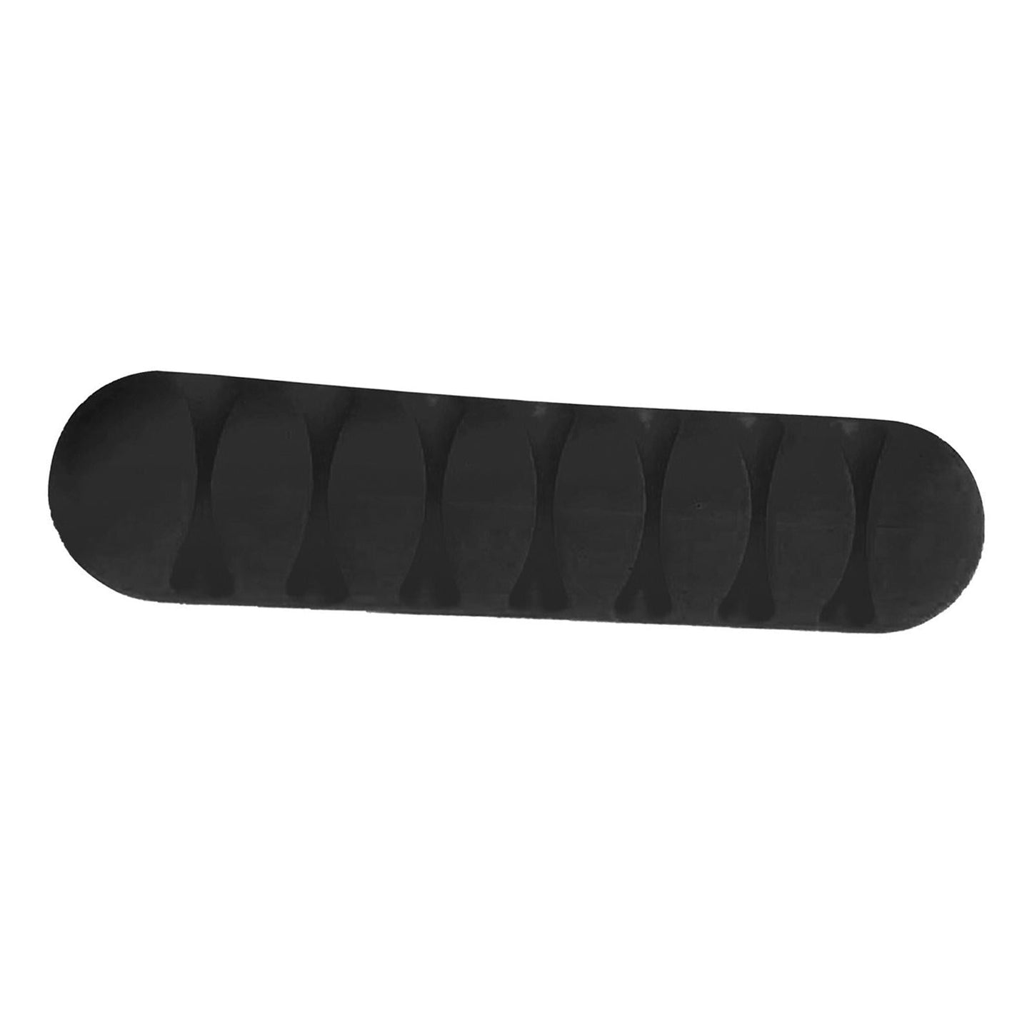 Cable Clips Multipurpose Cord Holder Earphone Wire Organizer Black 7 Slots