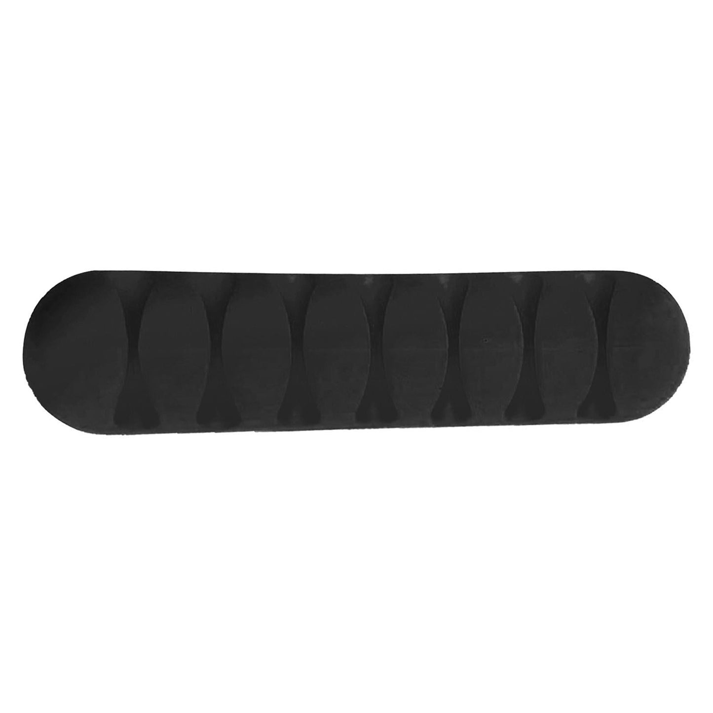 Cable Clips Multipurpose Cord Holder Earphone Wire Organizer Black 7 Slots