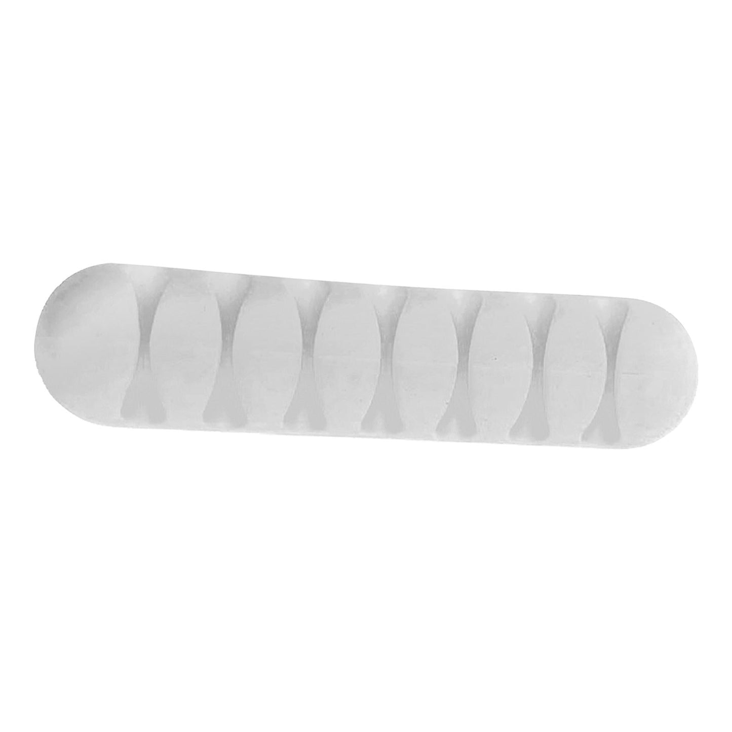 Cable Clips Multipurpose Cord Holder Earphone Wire Organizer White 7 Slots