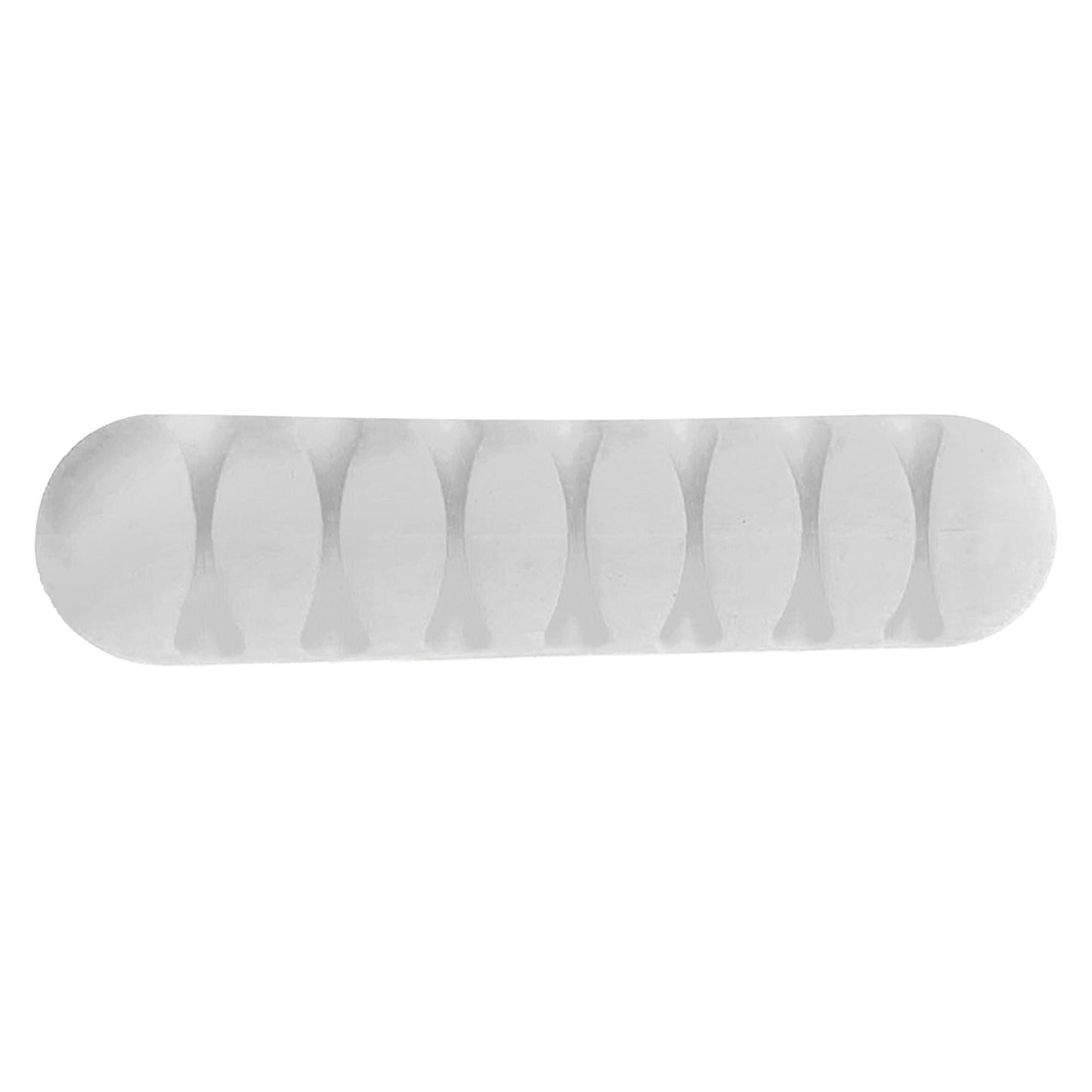 Cable Clips Multipurpose Cord Holder Earphone Wire Organizer White 7 Slots