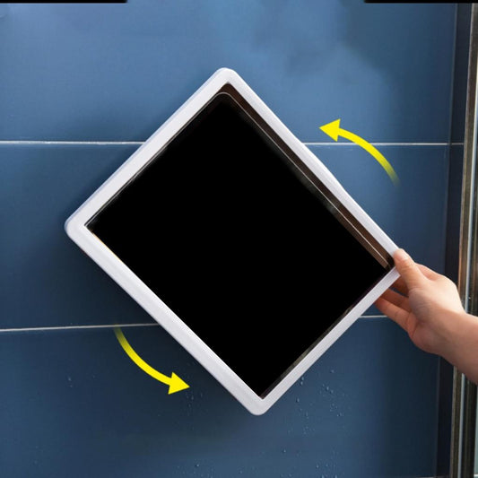 Wall Mount Shower Phone Holder Case Waterproof HD Touch Screen Storage Box rotated