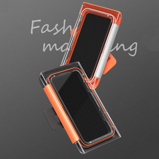 Waterproof Bathroom Shower Phone Holder Wall Mounted Universal Black