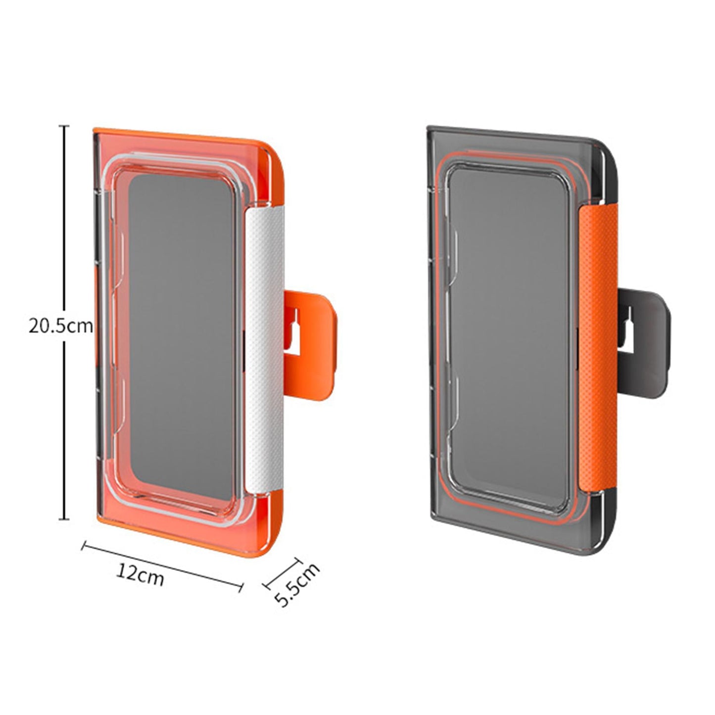 Waterproof Bathroom Shower Phone Holder Wall Mounted Universal Black