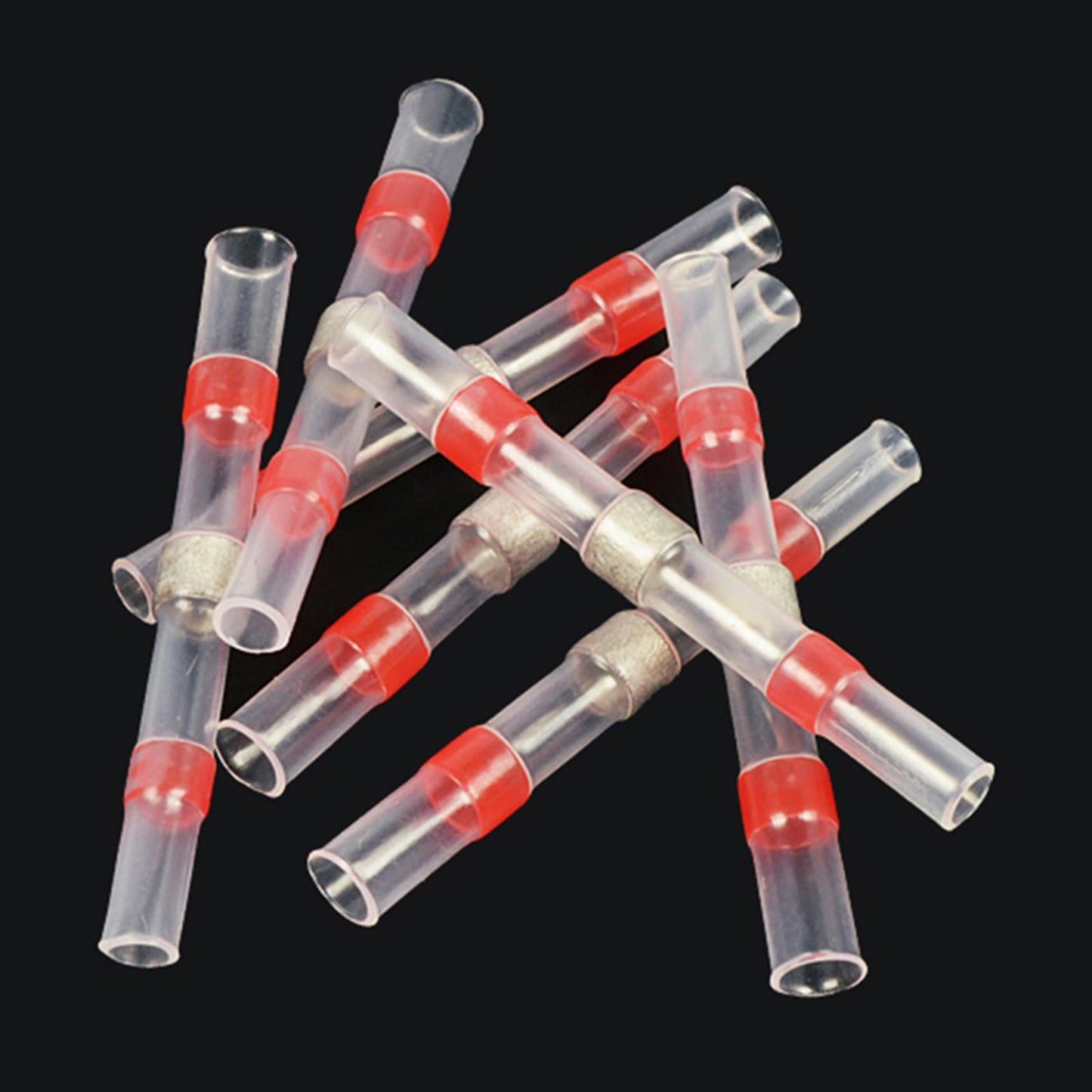 50 PCS Waterproof Electrical Wire Terminals Boat Connectors Butt Splice Kits