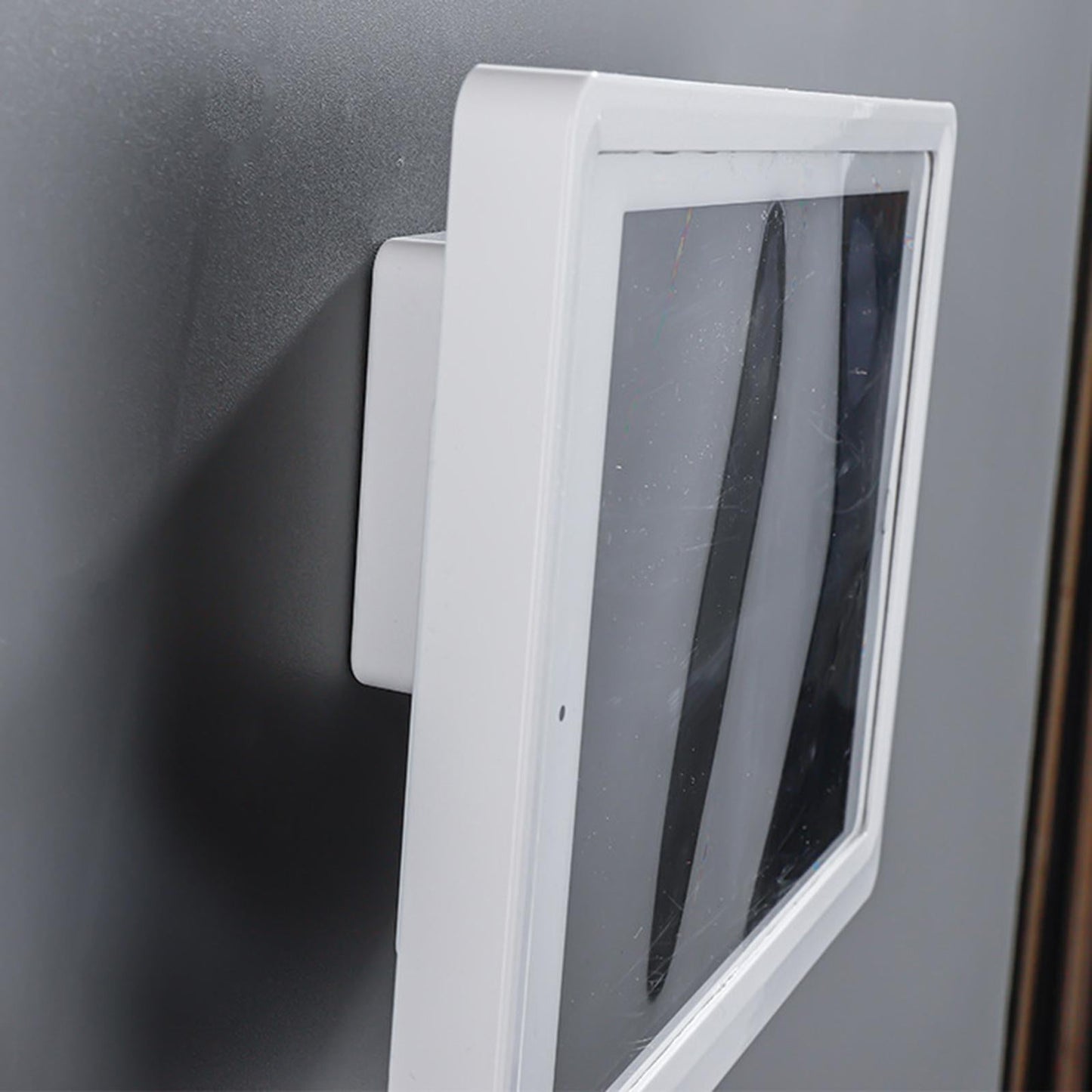 Waterproof Phone Case Wall Mounted Shower Phone Holder White Rotate