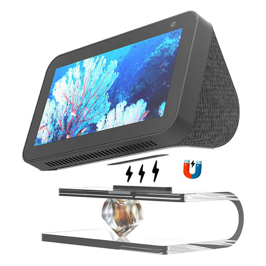 Transparent Speaker Stand Mount Magnetic Base Riser Mini for Echo Show 5