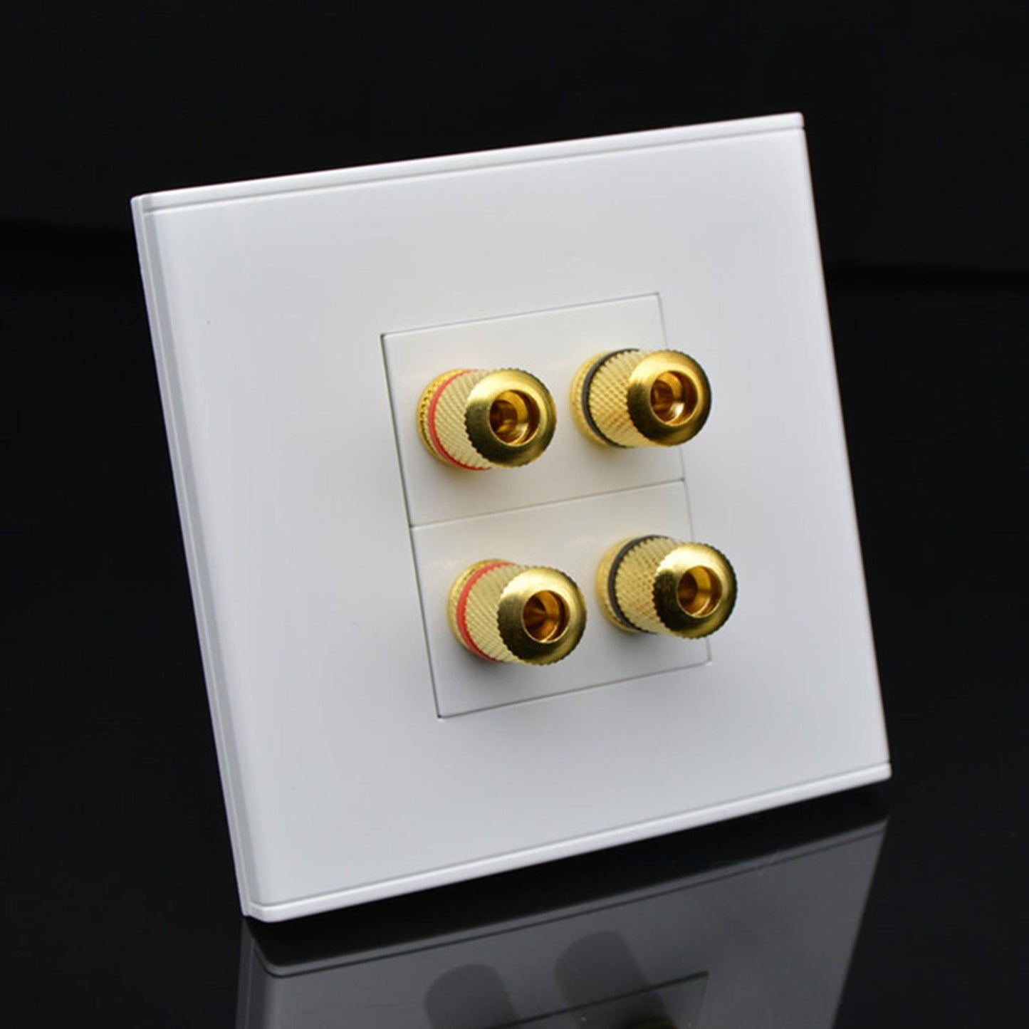 Speaker Wall Plate Wallplate Premium Pre assembled for 2 Speakers