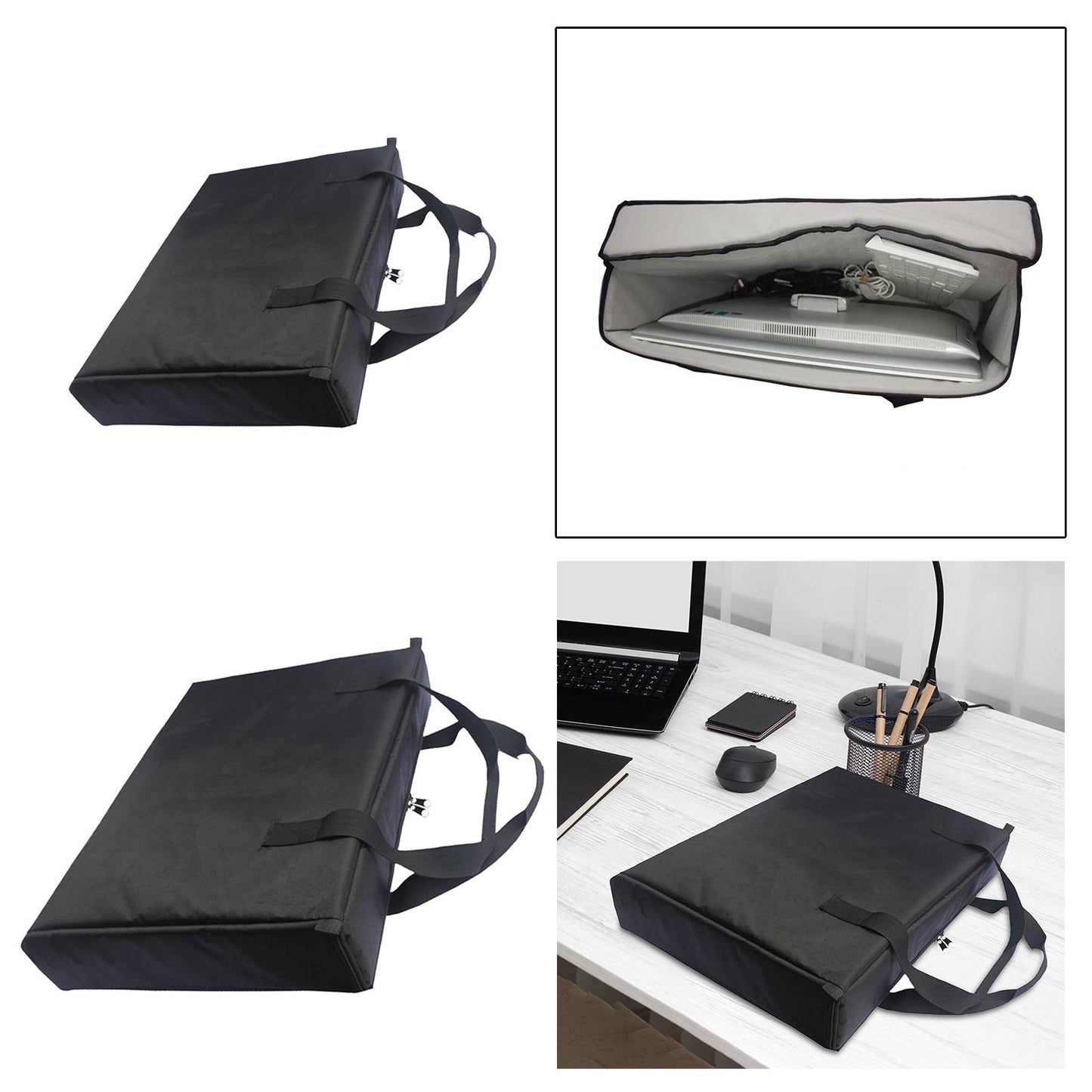Monitor Carrying Case Travel Bag Oxford Cloth Carry Tote Bag Tool Bag 54cmx10cmx40cm