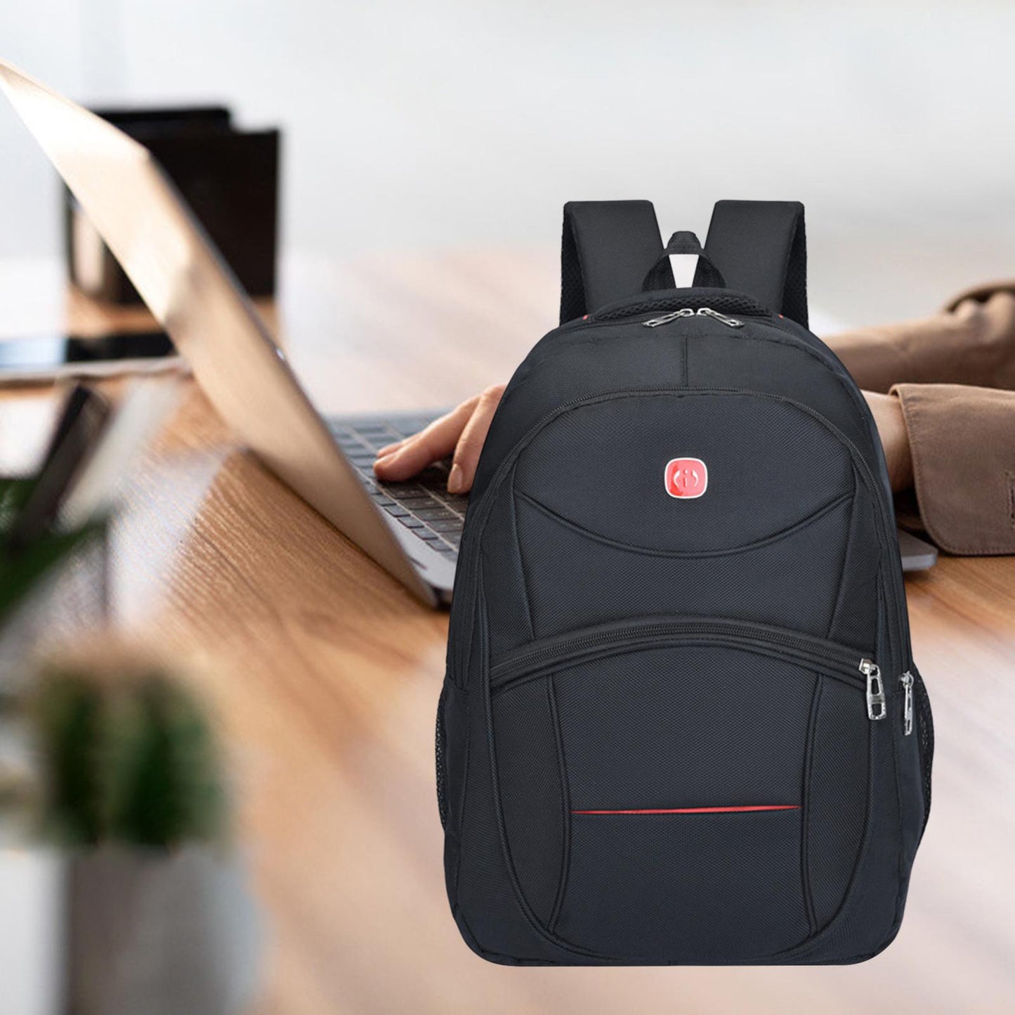 Laptop Backpack Large Capacity Multifunctional Oxford Cloth College Backpack Style C