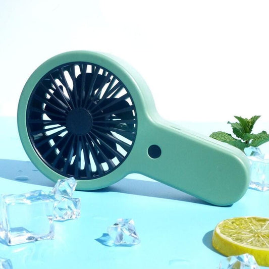 USB Charging Small Fan Portable Outdoor Mini Handheld Fan (Olive Green)
