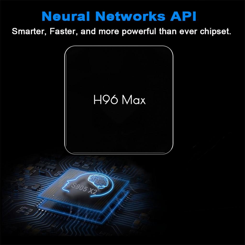 H96 MAX TV Box X2 Amlogic S905X2 Quad Core Dual WiFi with Bluetooth 4K UK