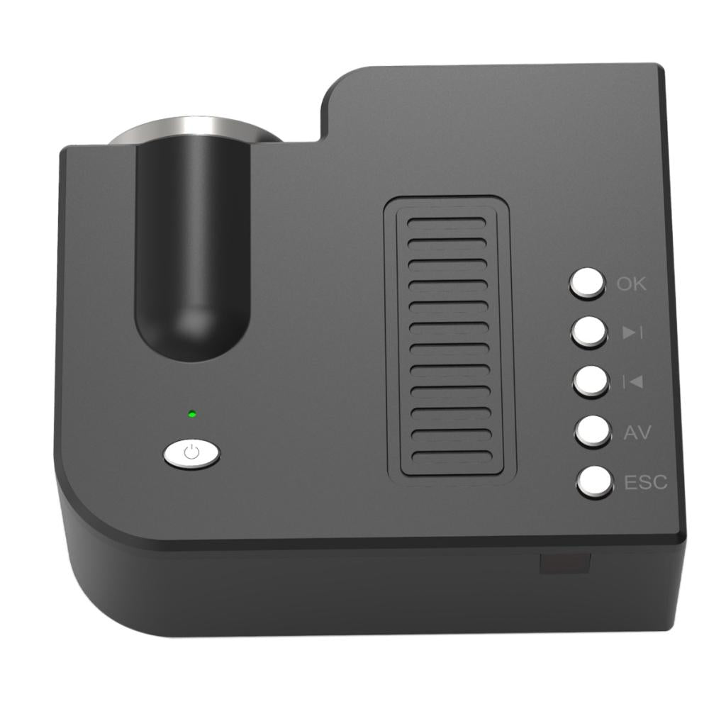 Portable Mini Projector LED HD 1080P Home Theater USB 10-60inch Image Black