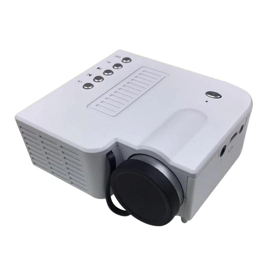 Portable Mini Projector LED HD 1080P Home Theater USB 10-60inch Image White