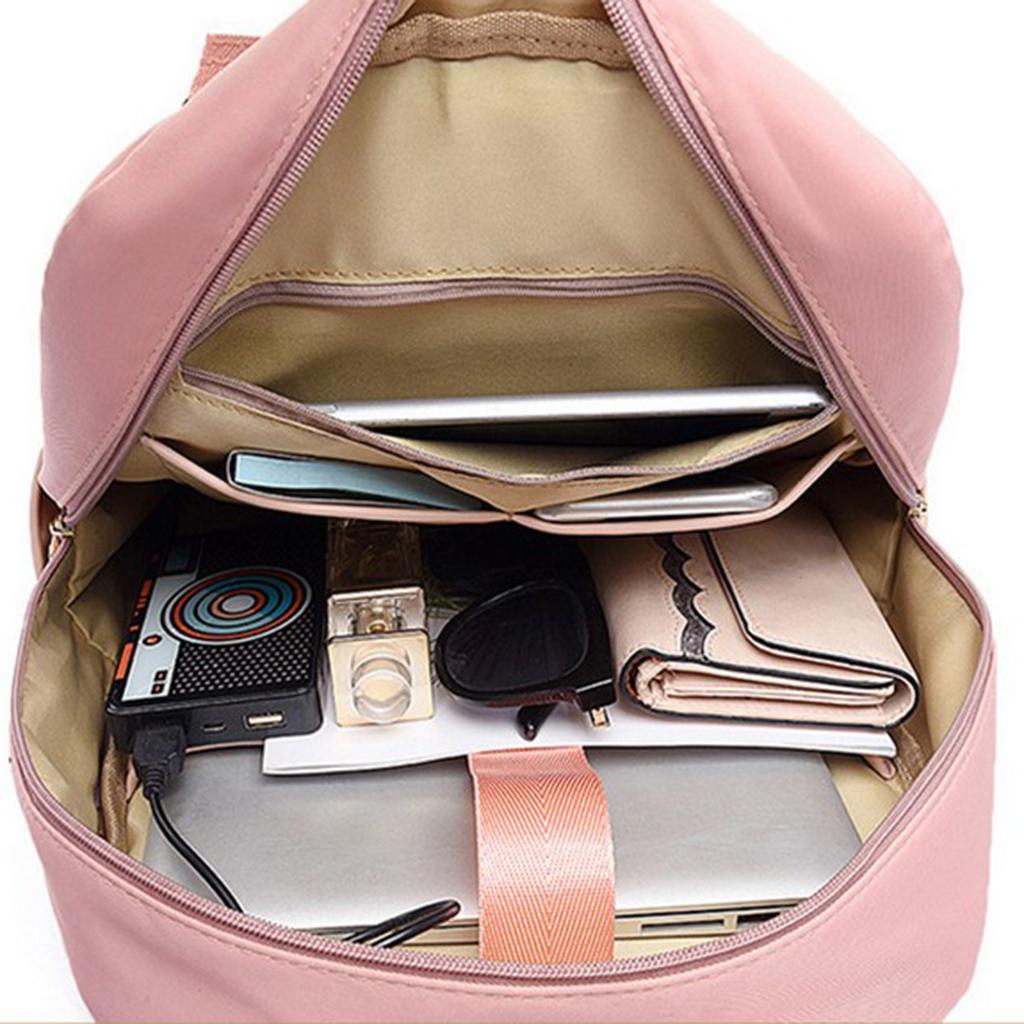 Laptop Backpack Travel Backpacks Bookbag with usb Port Pink_14 inch