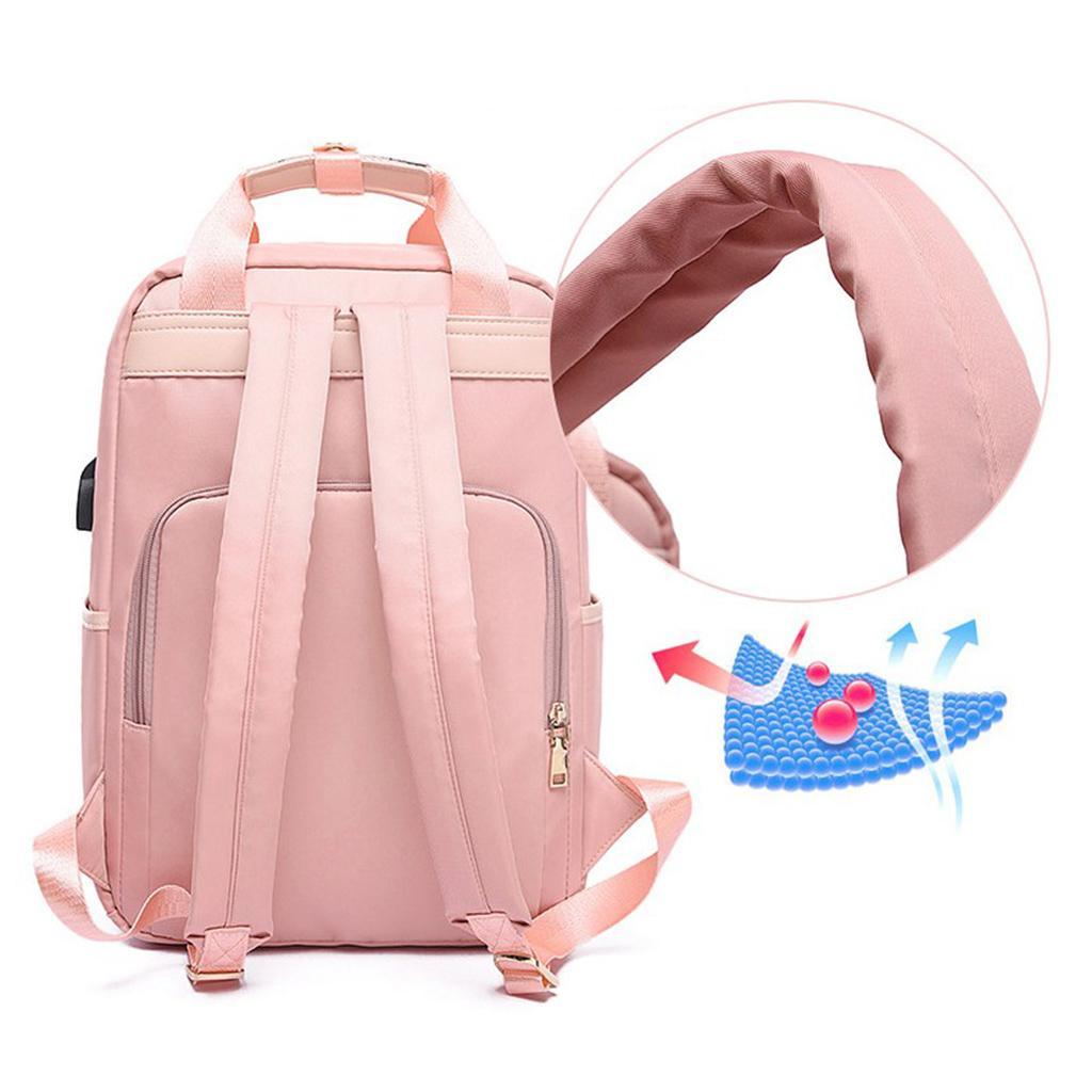 Laptop Backpack Travel Backpacks Bookbag with usb Port Pink_15.6 inch