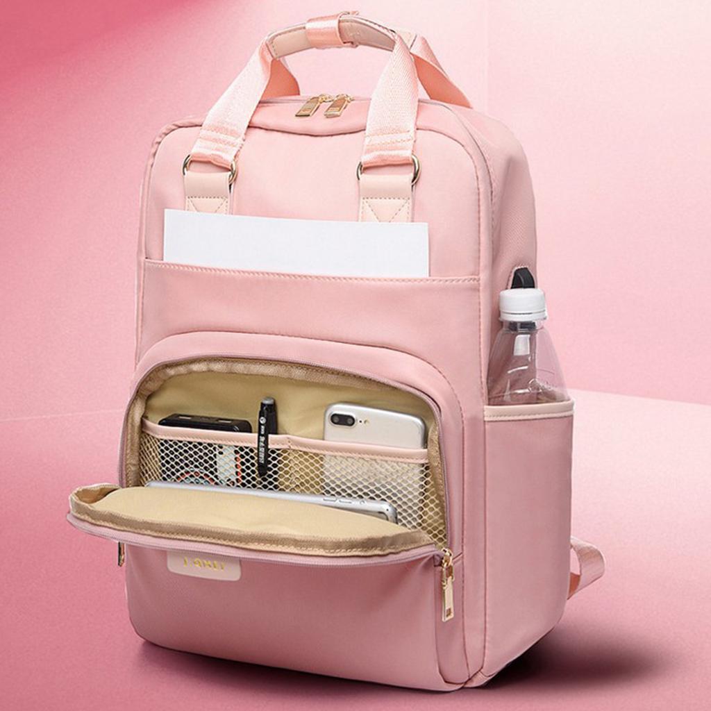 Laptop Backpack Travel Backpacks Bookbag with usb Port Pink_15.6 inch