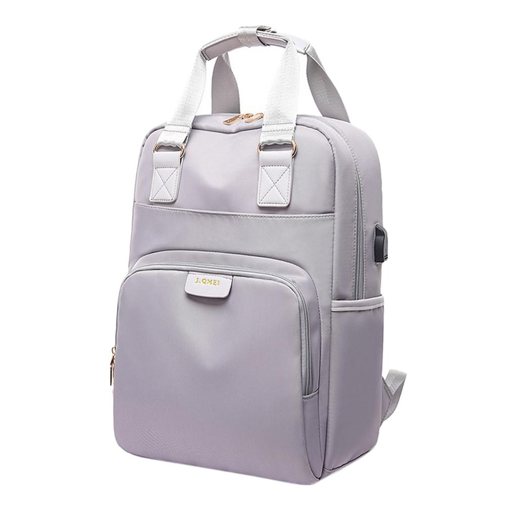 Laptop Backpack Travel Backpacks Bookbag with usb Port Gray_14 inch
