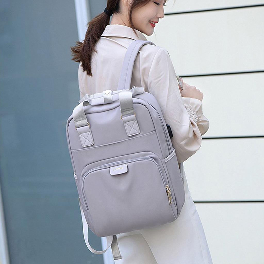 Laptop Backpack Travel Backpacks Bookbag with usb Port Gray_14 inch
