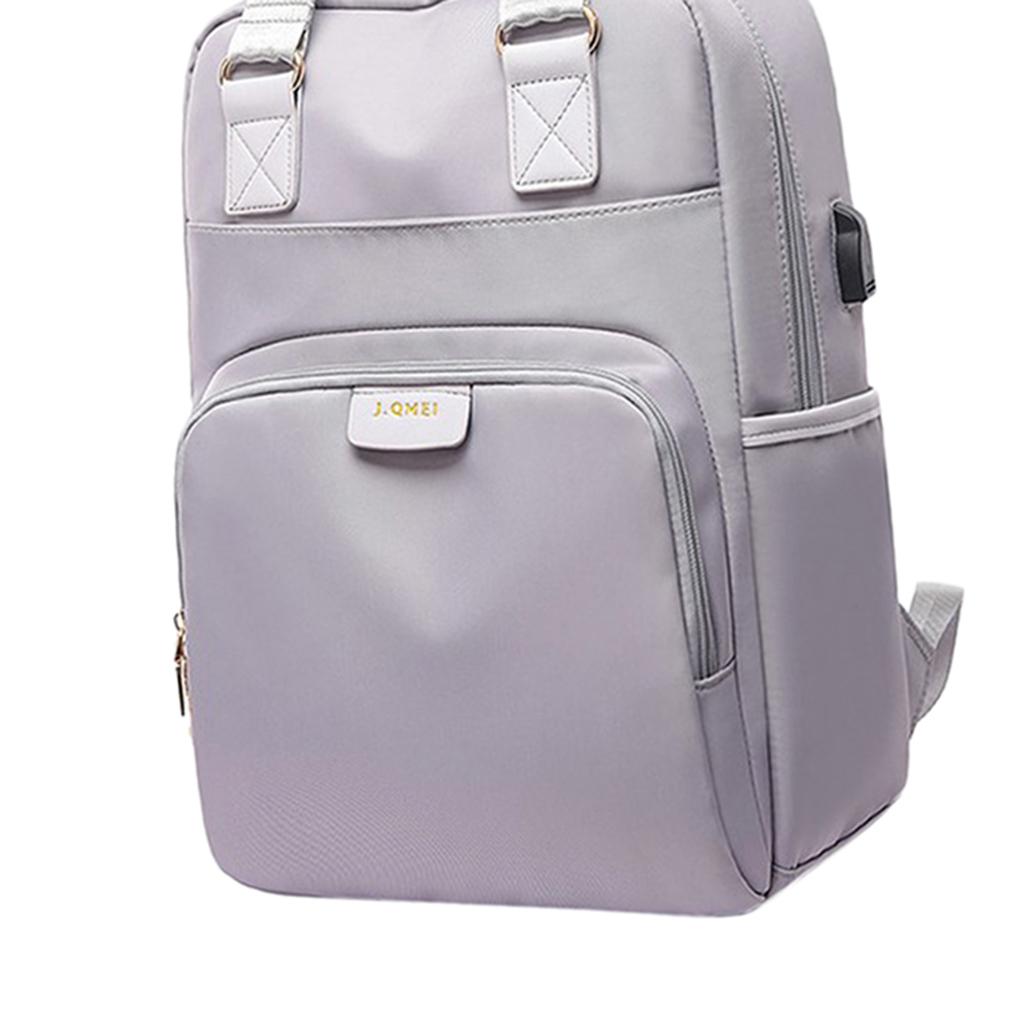 Laptop Backpack Travel Backpacks Bookbag with usb Port Gray_15.6 inch