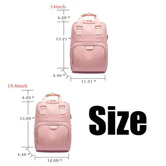 Laptop Backpack Travel Backpacks Bookbag with usb Port Black_15.6 inch